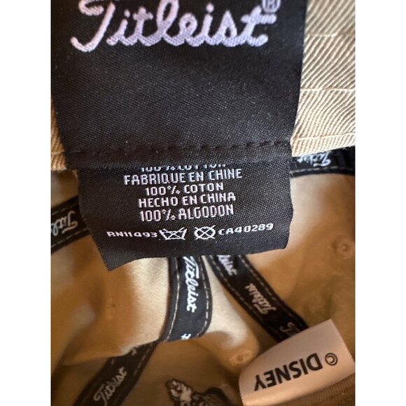 Titleist Disney Mickey Mouse Golf Cap Beige Cotton Adjustable - Picture 6 of 6